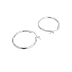 Aros de plata inflados