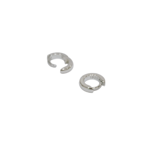 Aros en plata mini cierre click