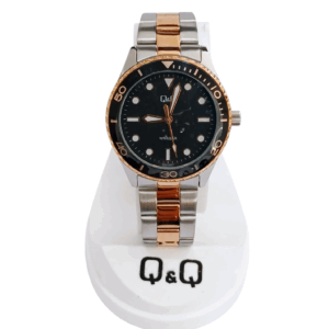 Reloj "Q & Q" para dama malla metal combinada