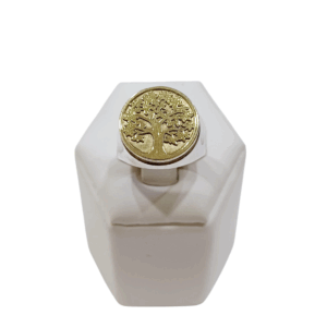 Anillo árbol de la vida plata y oro