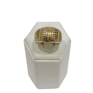 Anillo formas plata y oro