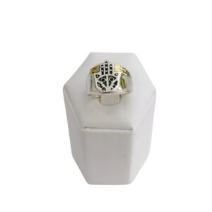 Anillo Mano de Fátima plata y oro