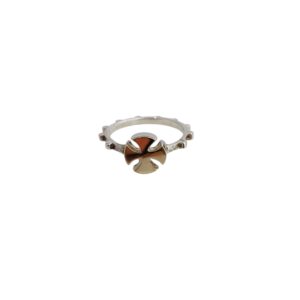Anillo Rosario vasco plata y oro