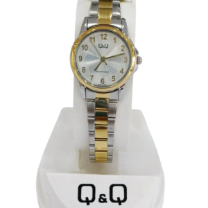 Reloj "Q & Q" para dama malla metal combinada