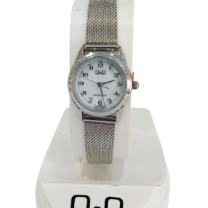 Reloj "Q & Q" para dama malla metal