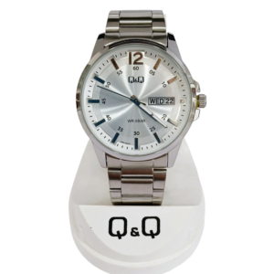Reloj "Q & Q" para caballero malla metal