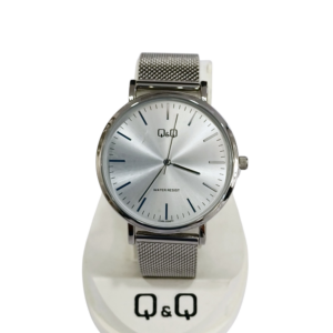 Reloj "Q & Q" para caballero malla metal