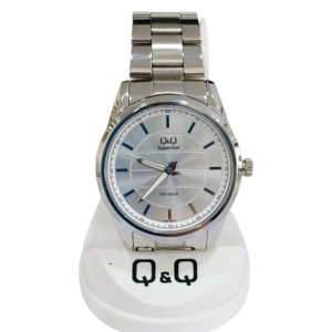 Reloj "Q & Q" para caballero malla metal