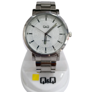 Reloj "Q & Q" para caballero malla metal
