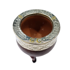 Mate de Poro o Cerámica Modelo Imperial Personalizado boquilla de alpaca y bronce