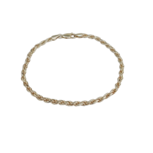 Pulsera soga en plata