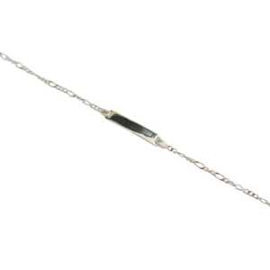 Pulsera de identidad en plata para niña