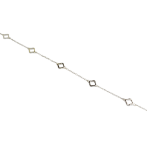 Pulsera de plata con rombos