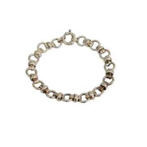 Pulsera combinada de plata