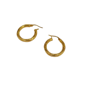 Aros torneados en Oro 10 kilates
