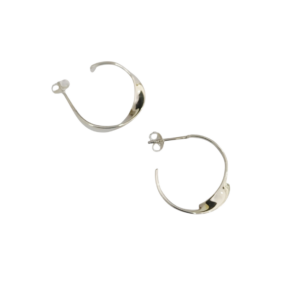 Aros torneados en plata