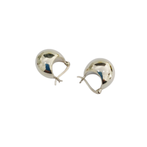 Aros bombé en plata