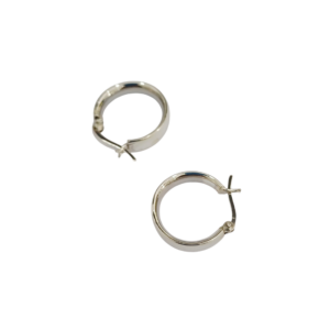 Aros de plata anchos