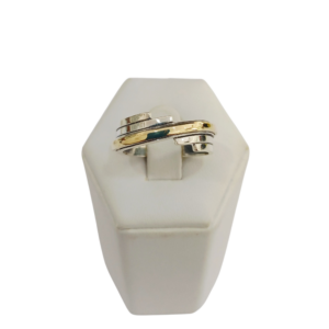 Anillo plata y oro