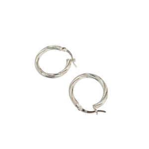 Aros torneados en plata