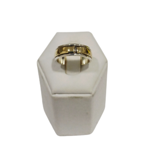 Anillo plata y oro