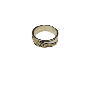 Anillo plata y oro