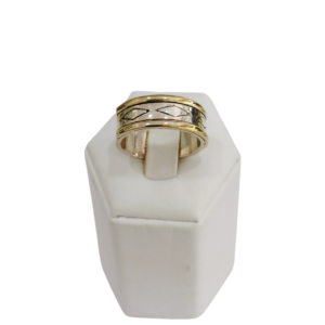 Anillo plata y oro