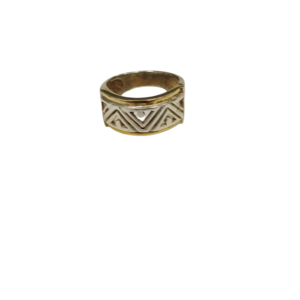 Anillo plata y oro