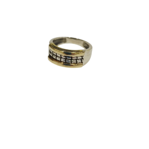 Anillo plata y oro