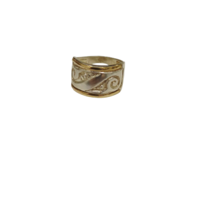 Anillo plata y oro