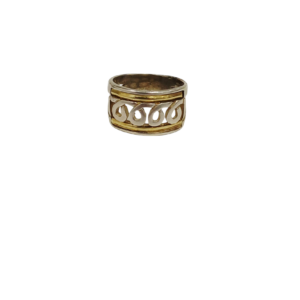 Anillo plata y oro