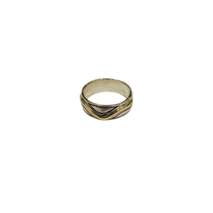 Anillo plata y oro