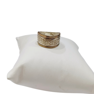 Anillo plata y oro