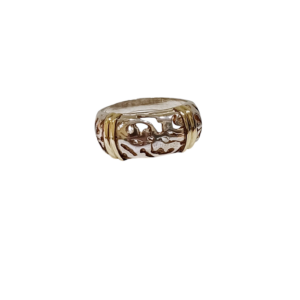 Anillo plata y oro