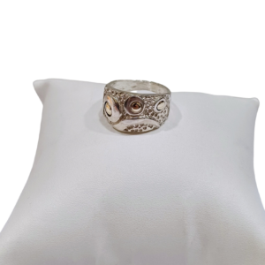 Anillo plata y oro