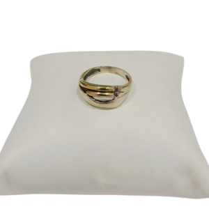Anillo plata y oro
