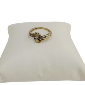 Anillo plata y oro