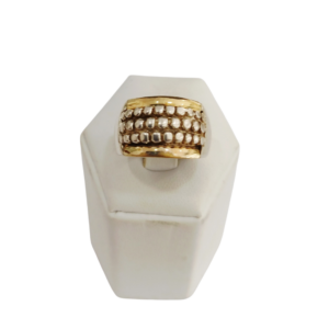 Anillo plata y oro