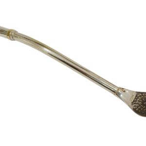 Bombilla de plata con virola de oro